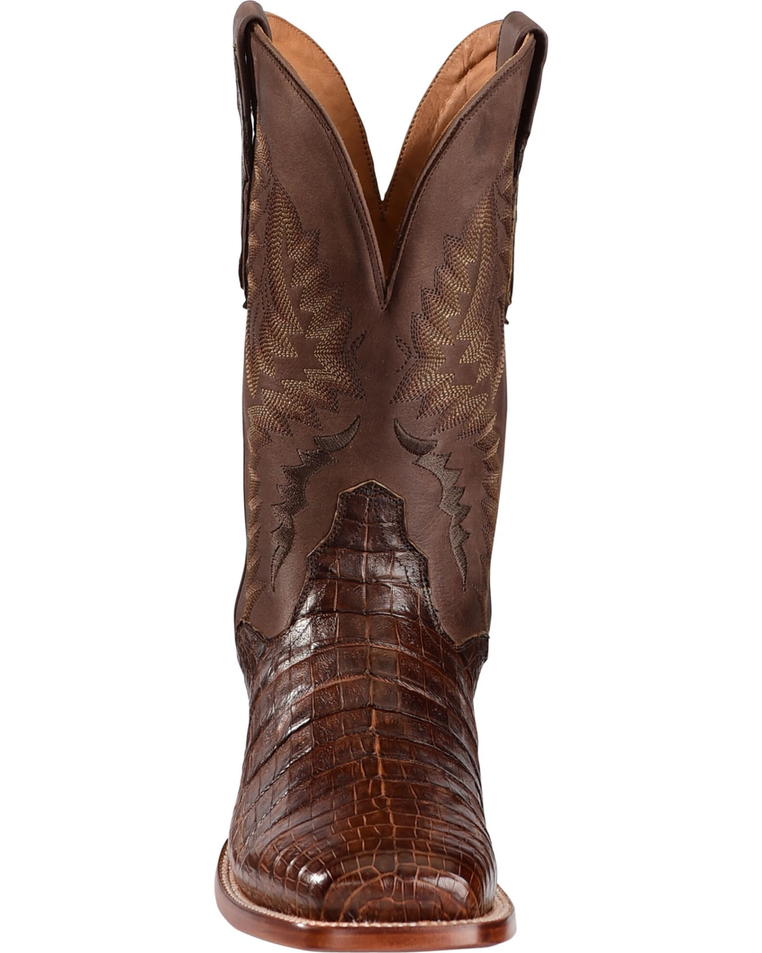 El Dorado Men's Handmade Caiman Belly Stockman Boots - Broad Square Toe 9 El Dorado Men's Handmade Caiman Belly Stockman Boots - Broad Square Toe - Image 7