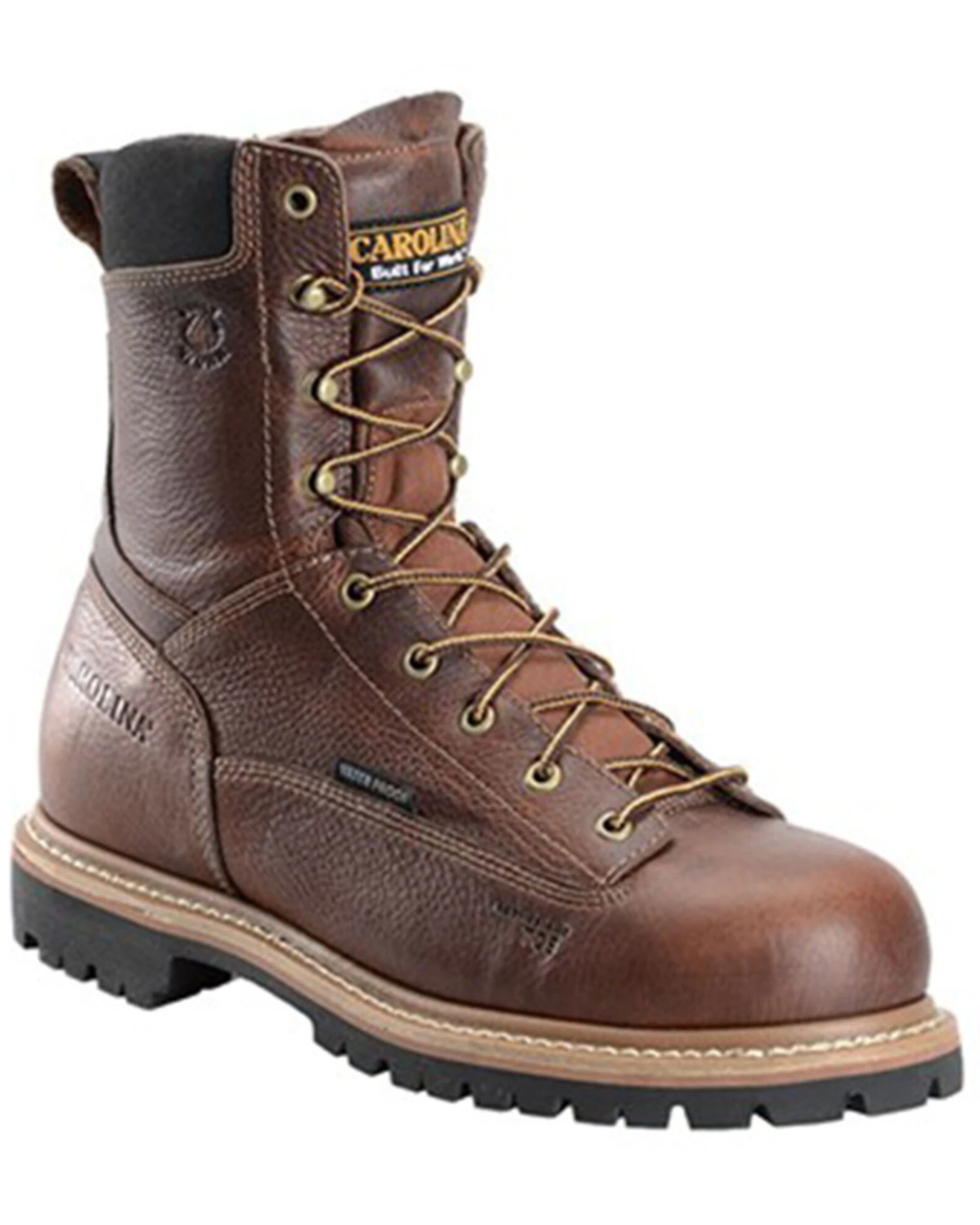 Carolina Men's 8" Waterproof Lace To Toe Comp Work Boot 3 Carolina Men's 8" Waterproof Lace To Toe Comp Work Boot