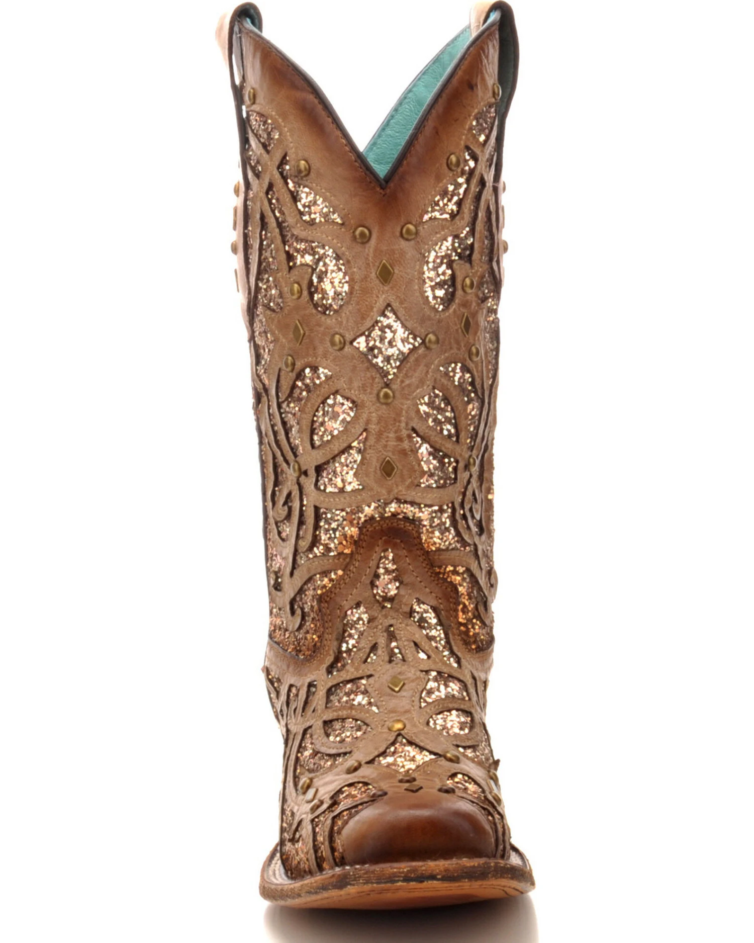 Corral Women's Orix Glitter Inlay & Studded Western Boots - Square Toe 8 Corral Women's Orix Glitter Inlay & Studded Western Boots - Square Toe - Image 6