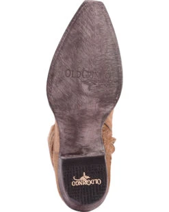 Old Gringo Women's Mayra Bone Hair On Laser Stitch Western Boots - Snip Toe