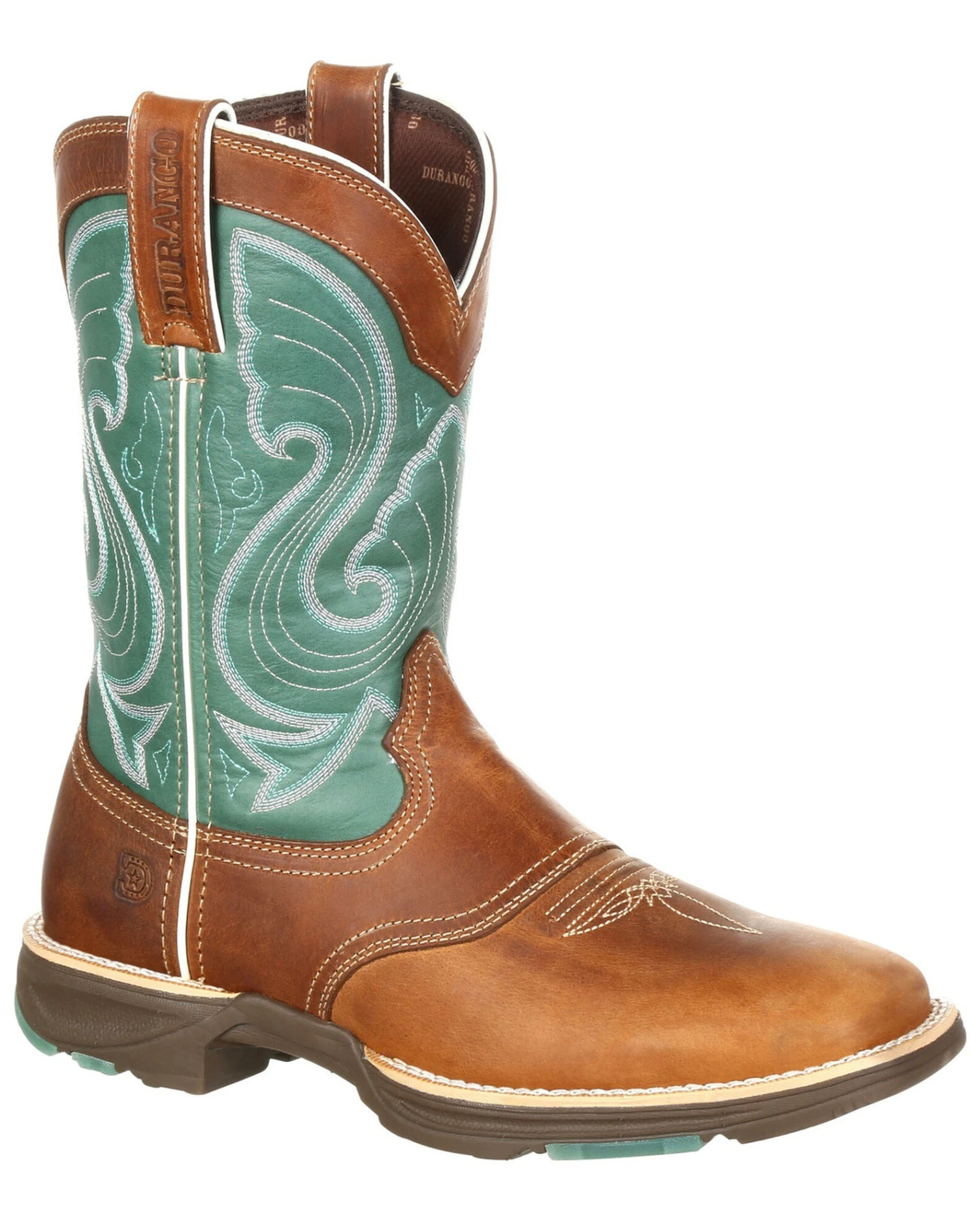 Durango Women's Saddle Western Boots - Broad Square Toe 3 Durango Women's Saddle Western Boots - Broad Square Toe