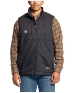 Ariat Men's Rebar DuraCanvas Solid Work Vest - Big & Tall 5 Ariat Men's Rebar DuraCanvas Solid Work Vest - Big & Tall -Western Cowboy Equipment Store 2000242680 001 P1
