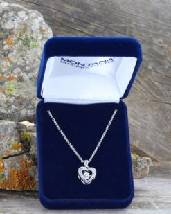 Montana Silversmiths Women's Let's Dance A Little Dance Heart Necklace -Western Cowboy Equipment Store 2000244434 040 D2