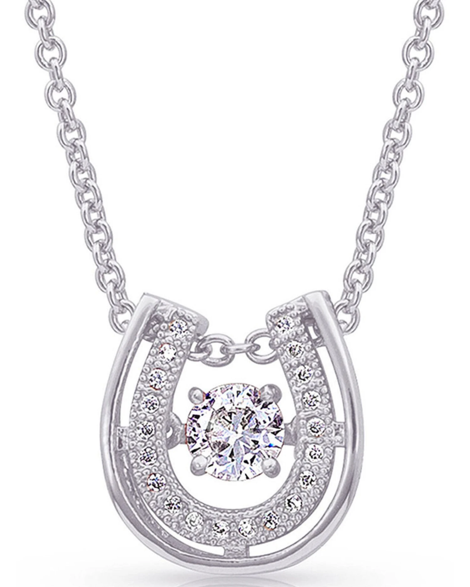 Montana Silversmiths Women's Dancing With Luck Horseshoe Necklace 3 Montana Silversmiths Women's Dancing With Luck Horseshoe Necklace