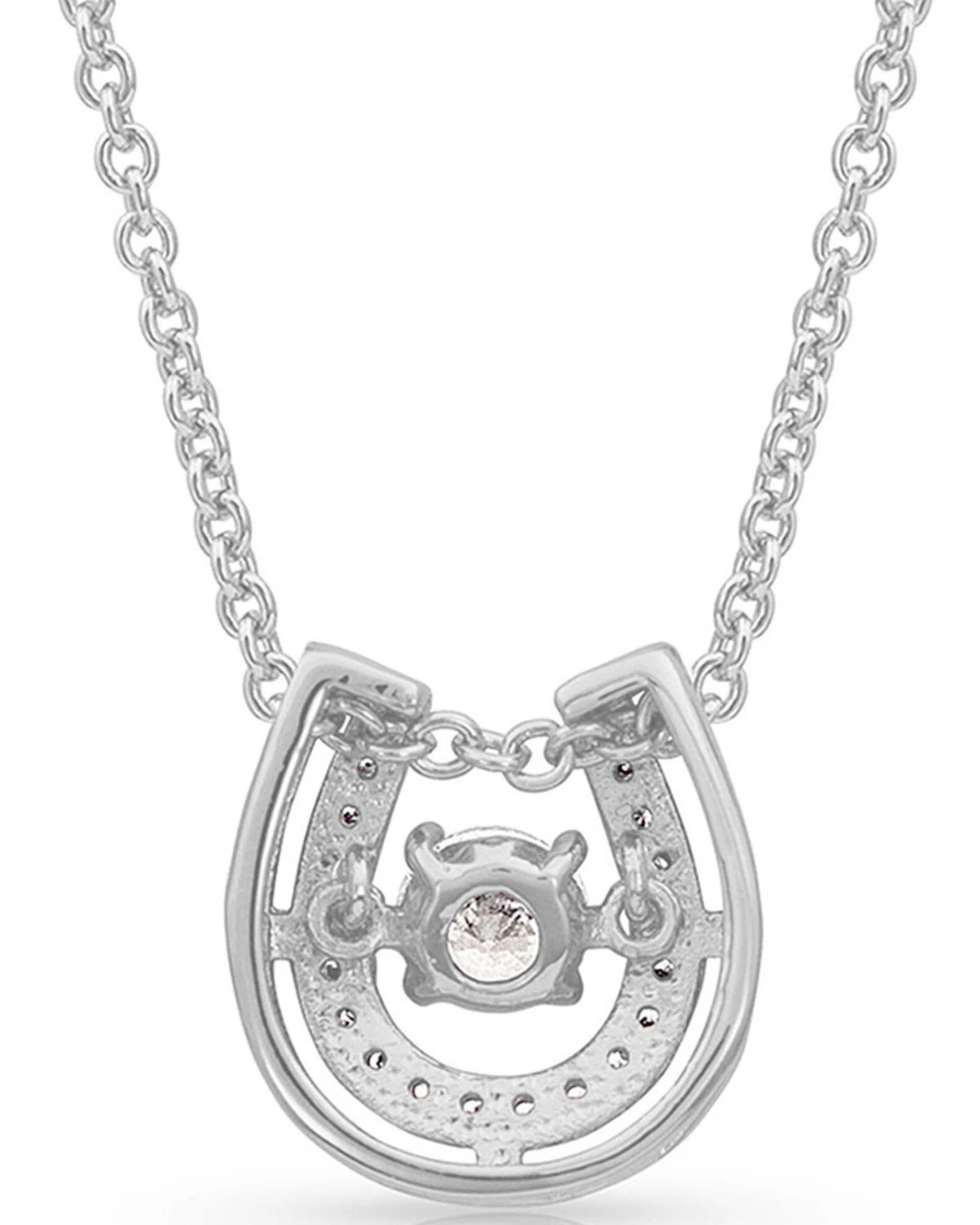 Montana Silversmiths Women's Dancing With Luck Horseshoe Necklace 4 Montana Silversmiths Women's Dancing With Luck Horseshoe Necklace - Image 2