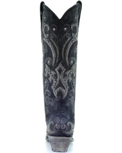 Corral Women's Tall Studded Overlay & Crystals Western Boots - Snip Toe 12 Corral Women's Tall Studded Overlay & Crystals Western Boots - Snip Toe -Western Cowboy Equipment Store 2000253796 001 BK