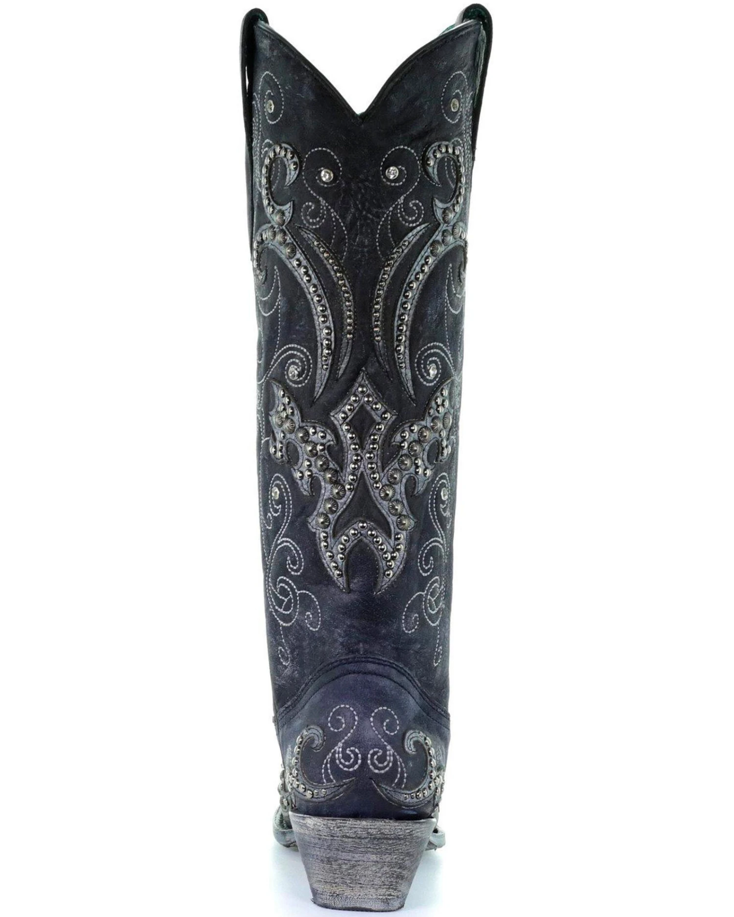 Corral Women's Tall Studded Overlay & Crystals Western Boots - Snip Toe 5 Corral Women's Tall Studded Overlay & Crystals Western Boots - Snip Toe - Image 3
