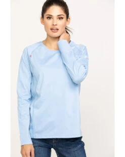 Ariat Women's FR Air Crew Long Sleeve Work Shirt 10 Ariat Women's FR Air Crew Long Sleeve Work Shirt -Western Cowboy Equipment Store 2000269245 400 P1