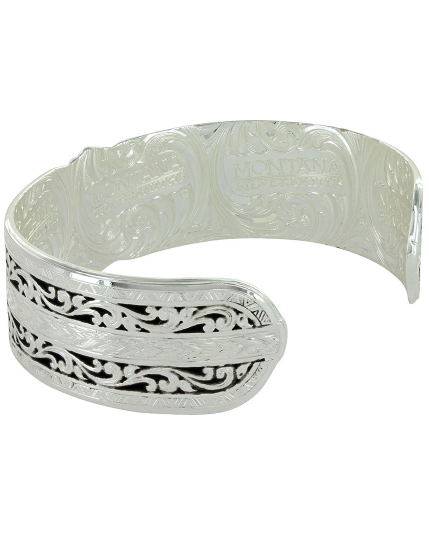 Montana Silversmiths Women's Sweet Memories Mountain Glacier Turquoise Cuff Bracelet 3 Montana Silversmiths Women's Sweet Memories Mountain Glacier Turquoise Cuff Bracelet