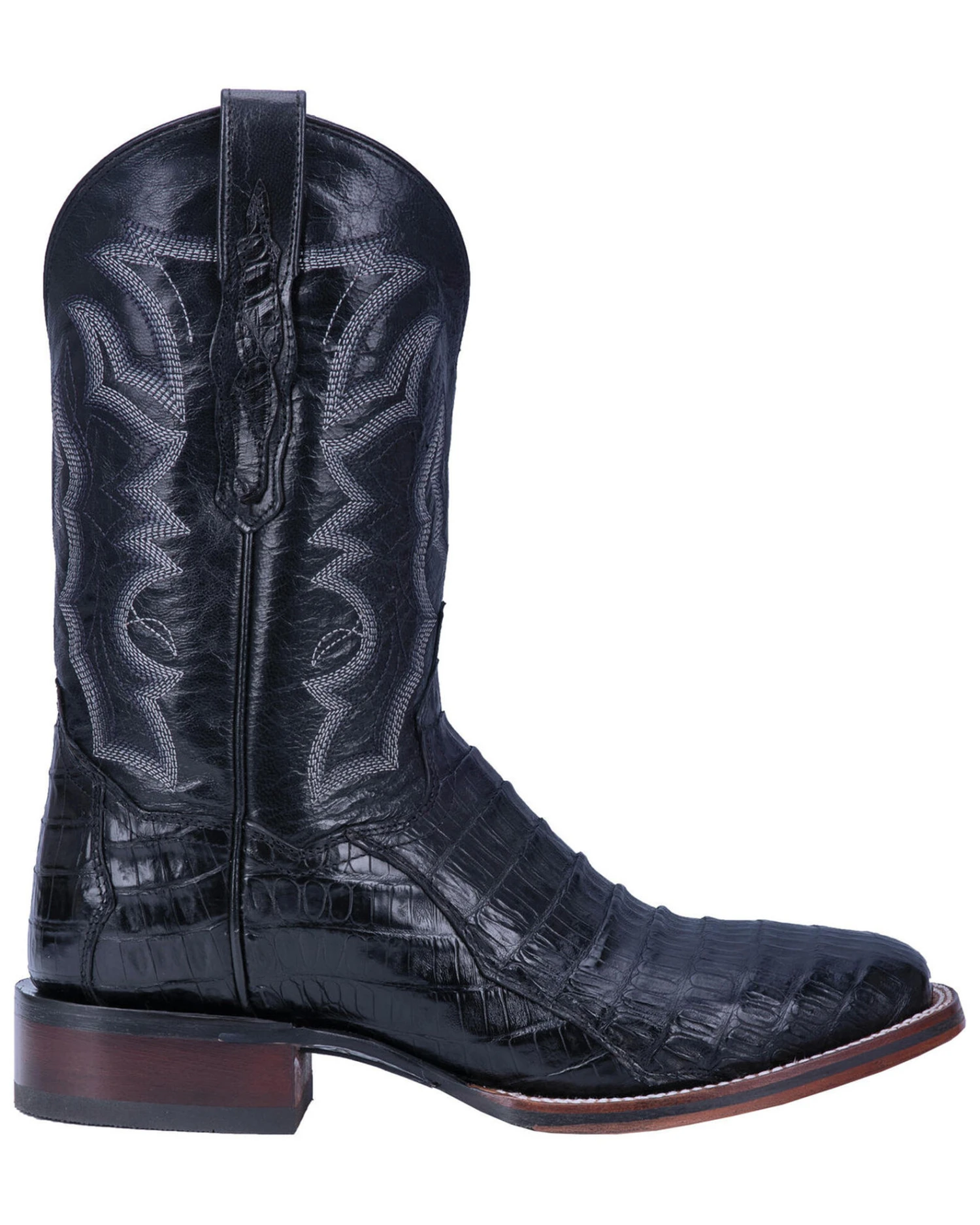 Dan Post Men's Kingsly Exotic Caiman Western Boots - Broad Square Toe 6 Dan Post Men's Kingsly Exotic Caiman Western Boots - Broad Square Toe - Image 4