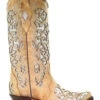 Corral Women's Glitter Floral Inlay Western Boots - Snip Toe 2 Corral Women's Glitter Floral Inlay Western Boots - Snip Toe -Western Cowboy Equipment Store 2000276659 250 P2