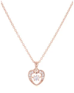Montana Silversmiths Women's Let's Dance A Little Rose Gold Heart Necklace 7 Montana Silversmiths Women's Let's Dance A Little Rose Gold Heart Necklace -Western Cowboy Equipment Store 2000279837 040 P2