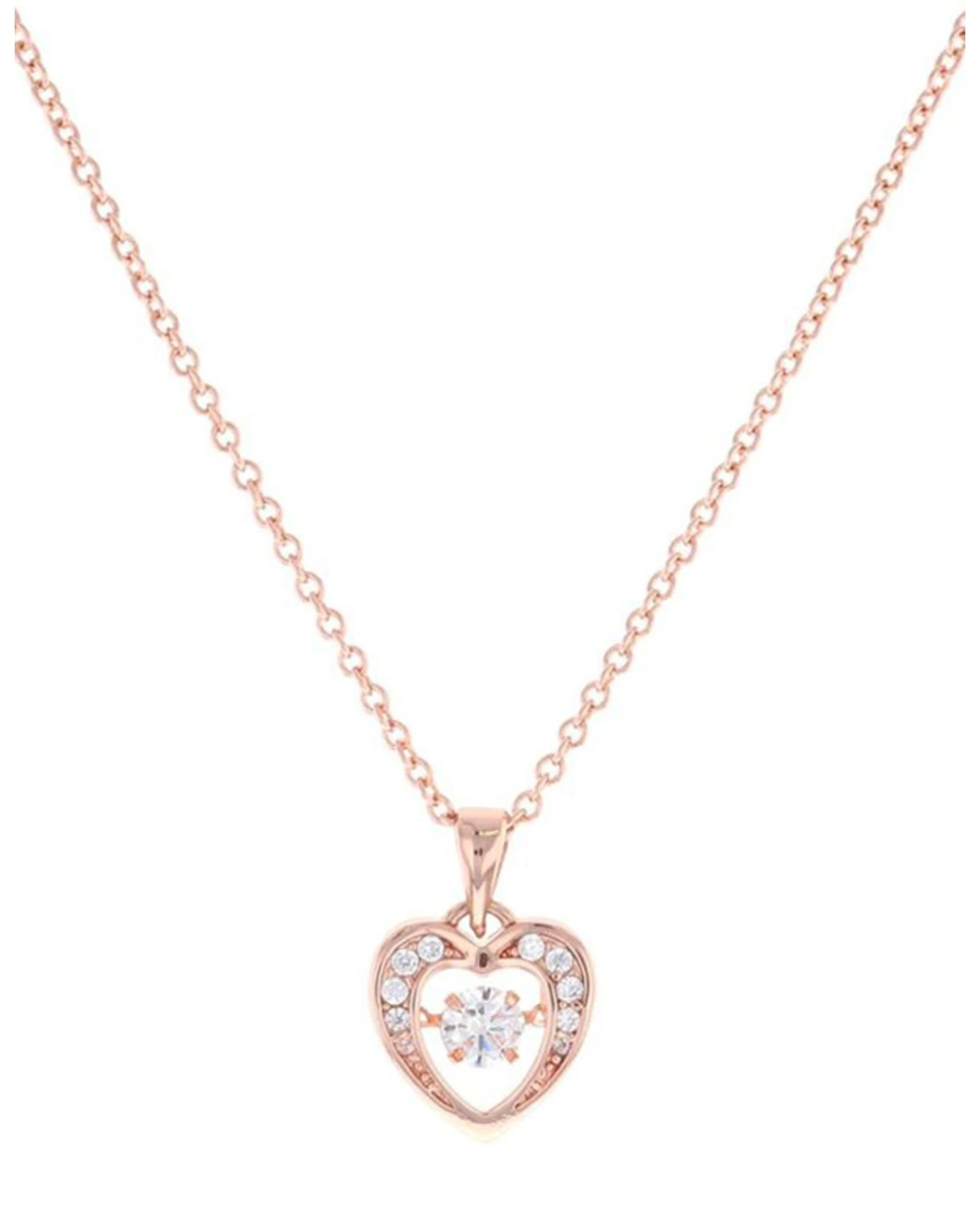 Montana Silversmiths Women's Let's Dance A Little Rose Gold Heart Necklace 5 Montana Silversmiths Women's Let's Dance A Little Rose Gold Heart Necklace - Image 3