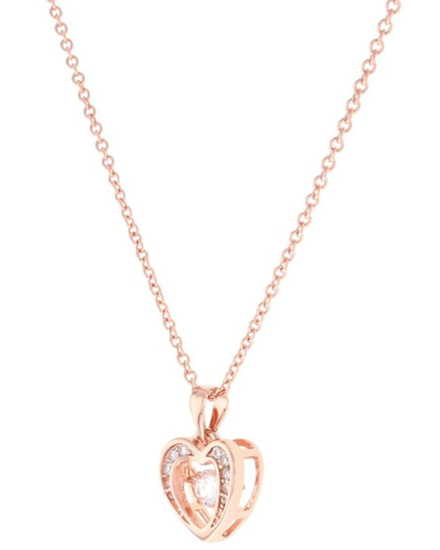 Montana Silversmiths Women's Let's Dance A Little Rose Gold Heart Necklace 4 Montana Silversmiths Women's Let's Dance A Little Rose Gold Heart Necklace - Image 2