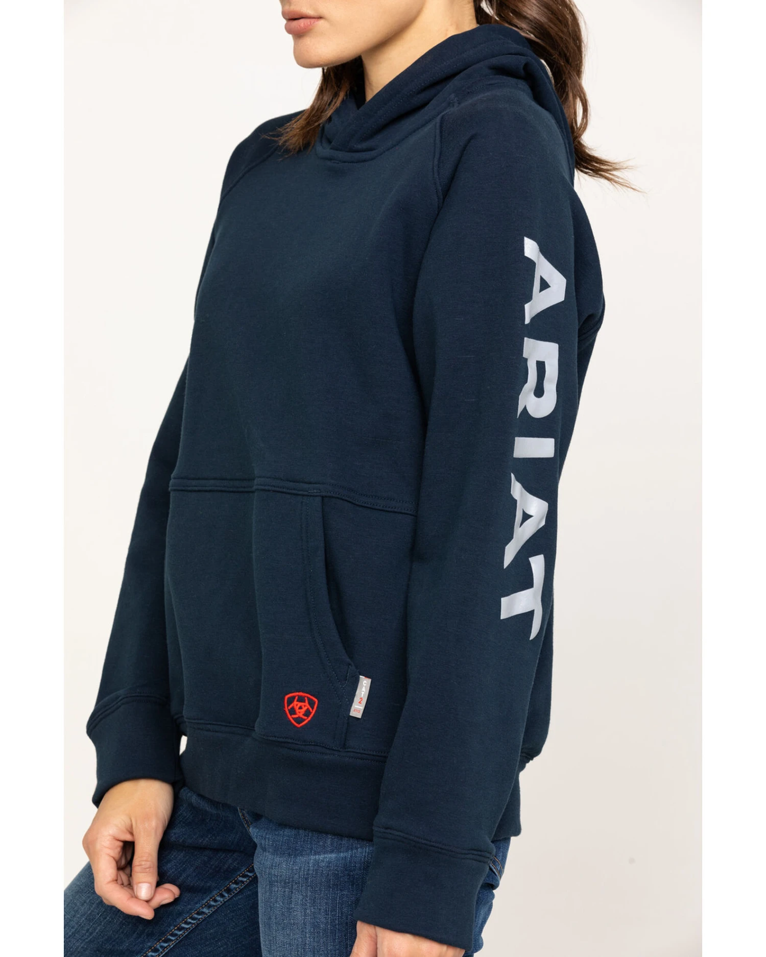 Ariat Women's FR Primo Fleece Logo Hooded Sweatshirt 5 Ariat Women's FR Primo Fleece Logo Hooded Sweatshirt - Image 3