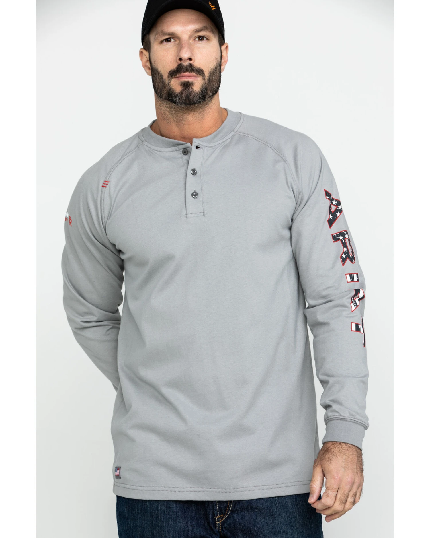 Ariat Men's FR Liberty Logo Long Sleeve Work Shirt - Big 8 Ariat Men's FR Liberty Logo Long Sleeve Work Shirt - Big - Image 6