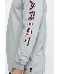 Ariat Men's FR Liberty Logo Long Sleeve Work Shirt - Big 12 Ariat Men's FR Liberty Logo Long Sleeve Work Shirt - Big -Western Cowboy Equipment Store 2000281710 040 P4