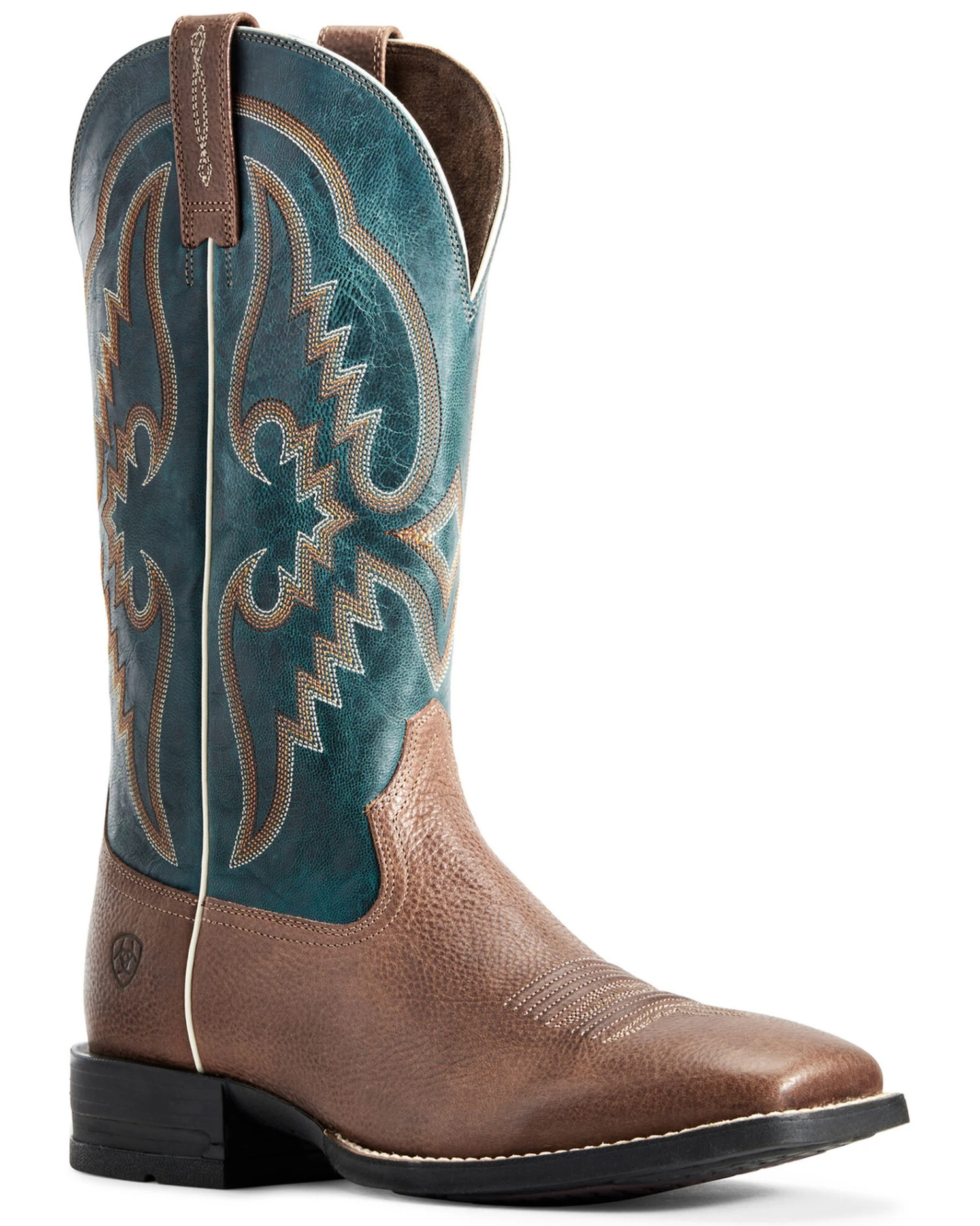 Ariat Men's Round Pen Saddle Western Performance Boots - Broad Square Toe 4 Ariat Men's Round Pen Saddle Western Performance Boots - Broad Square Toe - Image 2