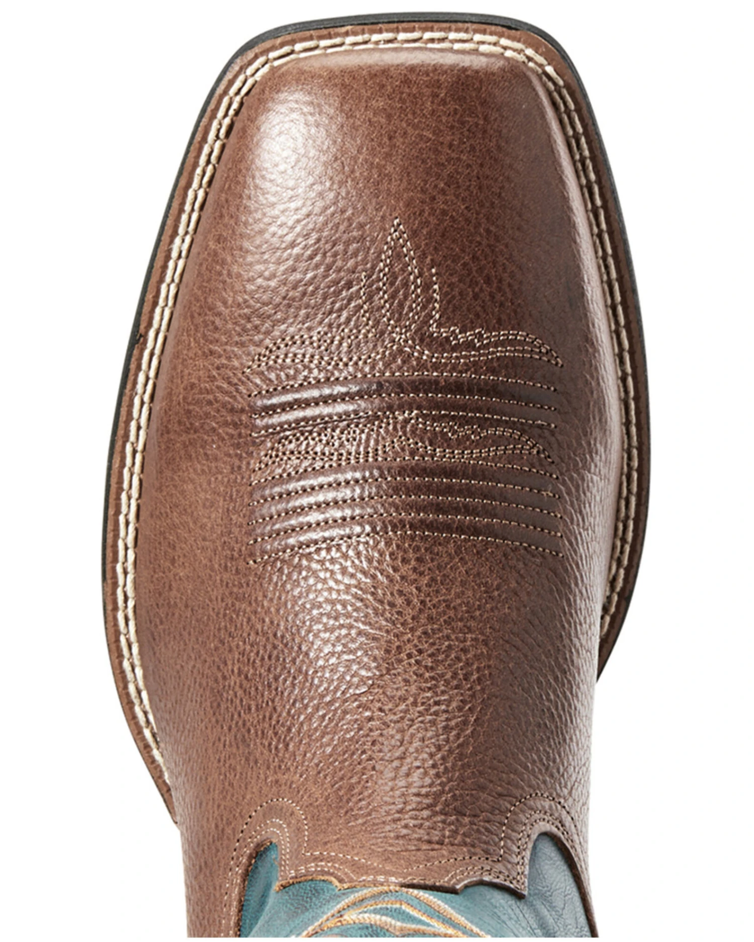 Ariat Men's Round Pen Saddle Western Performance Boots - Broad Square Toe 3 Ariat Men's Round Pen Saddle Western Performance Boots - Broad Square Toe