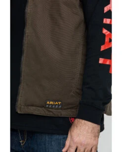 Ariat Men's Loden Rebar Washed Dura Canvas Insulated Work Vest - Big & Tall 10 Ariat Men's Loden Rebar Washed Dura Canvas Insulated Work Vest - Big & Tall -Western Cowboy Equipment Store 2000282137 342 P4