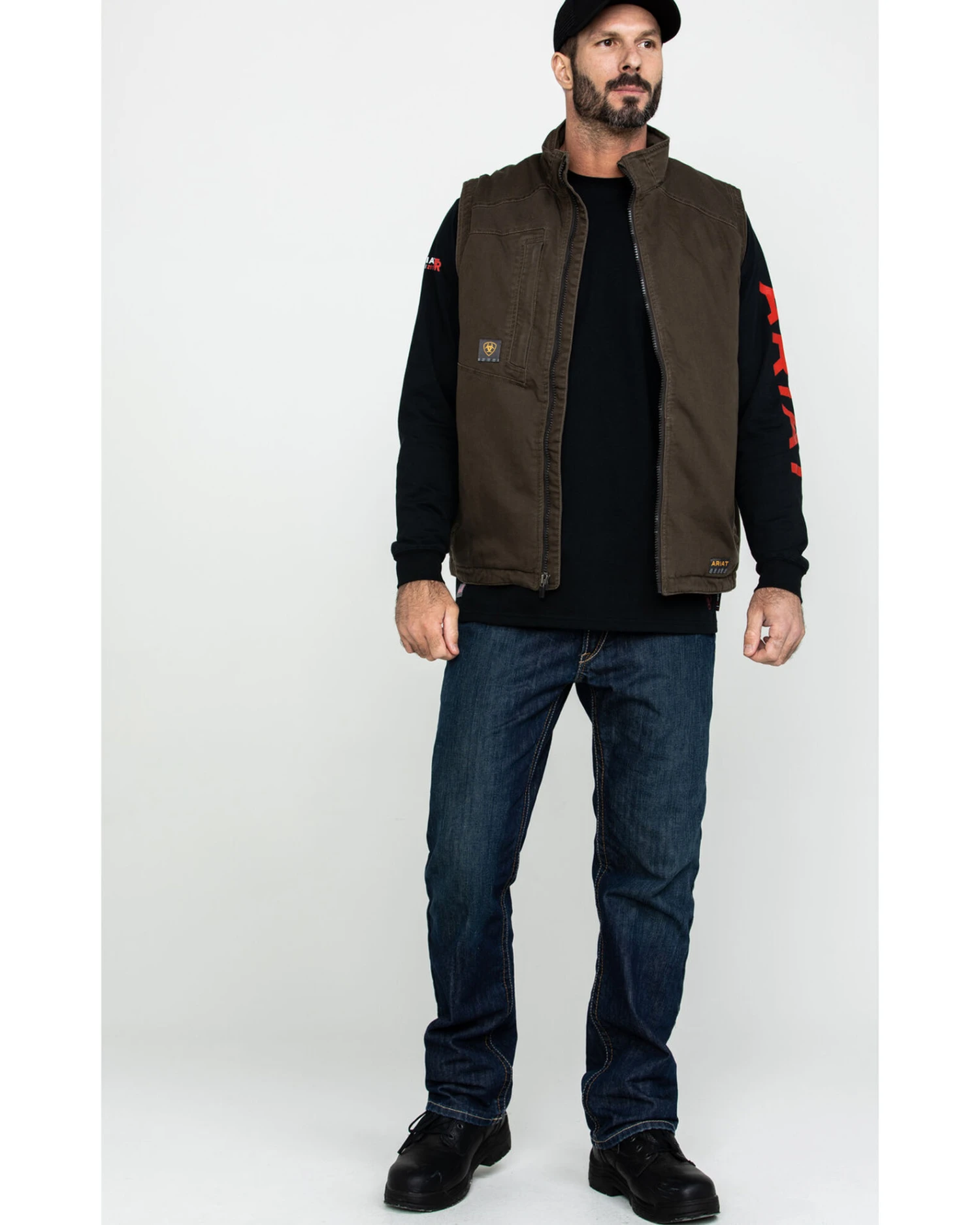 Ariat Men's Loden Rebar Washed Dura Canvas Insulated Work Vest - Big & Tall 3 Ariat Men's Loden Rebar Washed Dura Canvas Insulated Work Vest - Big & Tall