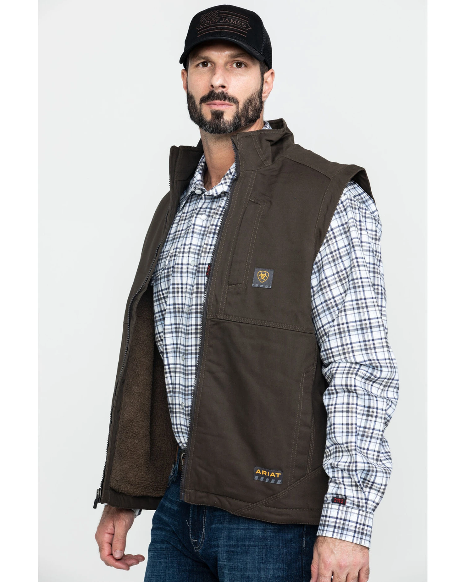 Ariat Men's Rebar Duracanvas Work Vest - Big & Tall 5 Ariat Men's Rebar Duracanvas Work Vest - Big & Tall - Image 3