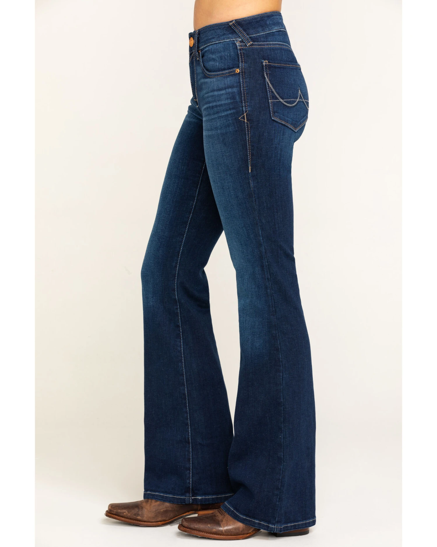 Ariat Women's Dark Ultra Stretch Flare Katie Jeans 4 Ariat Women's Dark Ultra Stretch Flare Katie Jeans - Image 2