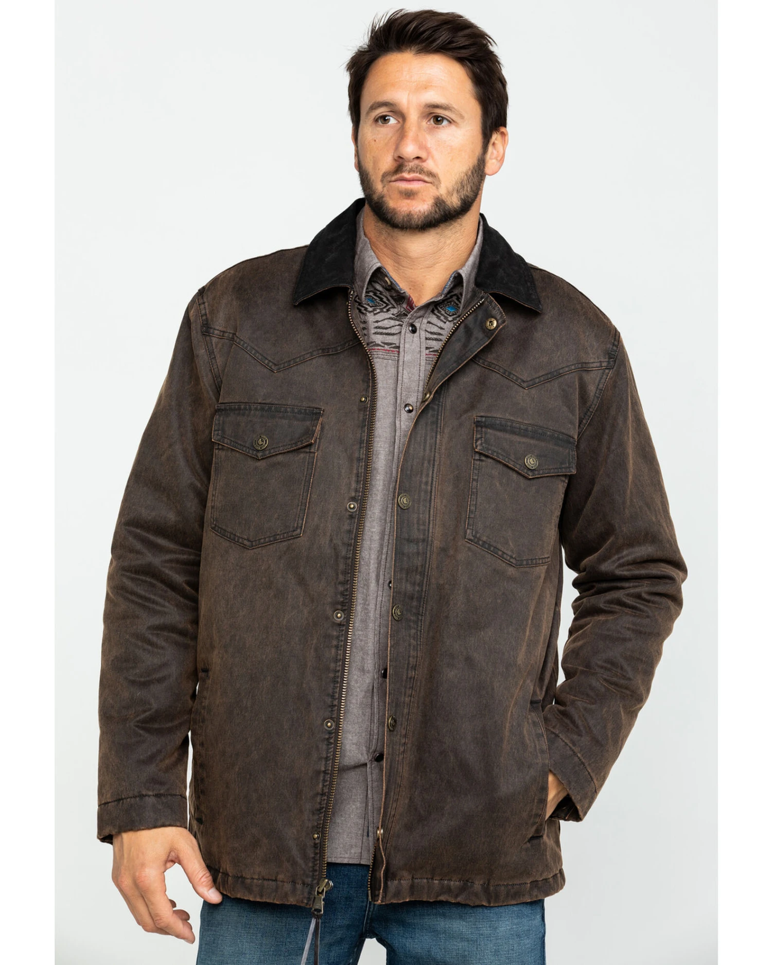 Cody James Men's Westward Oilskin Field Coat 8 Cody James Men's Westward Oilskin Field Coat - Image 6