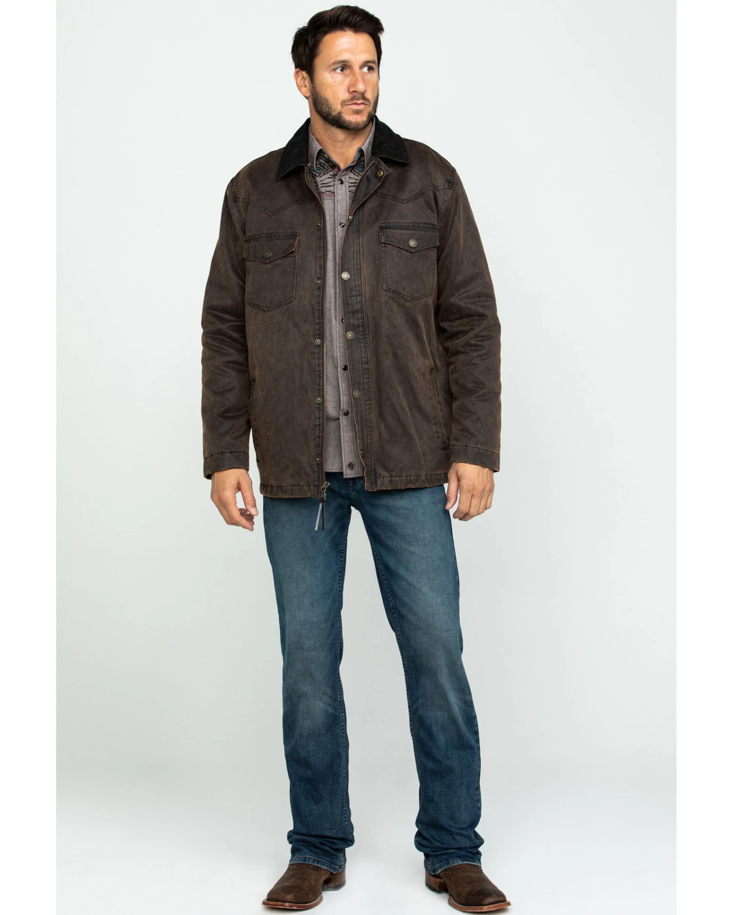 Cody James Men's Westward Oilskin Field Coat 4 Cody James Men's Westward Oilskin Field Coat - Image 2