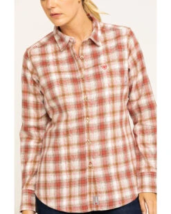 Ariat Women's FR Victoria Plaid Print Long Sleeve Work Shirt 11 Ariat Women's FR Victoria Plaid Print Long Sleeve Work Shirt -Western Cowboy Equipment Store 2000283798 800 P4