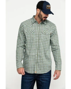 Cody James Men's FR Woven Plaid Print Long Sleeve Button Down Work Shirt 13 Cody James Men's FR Woven Plaid Print Long Sleeve Button Down Work Shirt -Western Cowboy Equipment Store 2000284553 300 P1