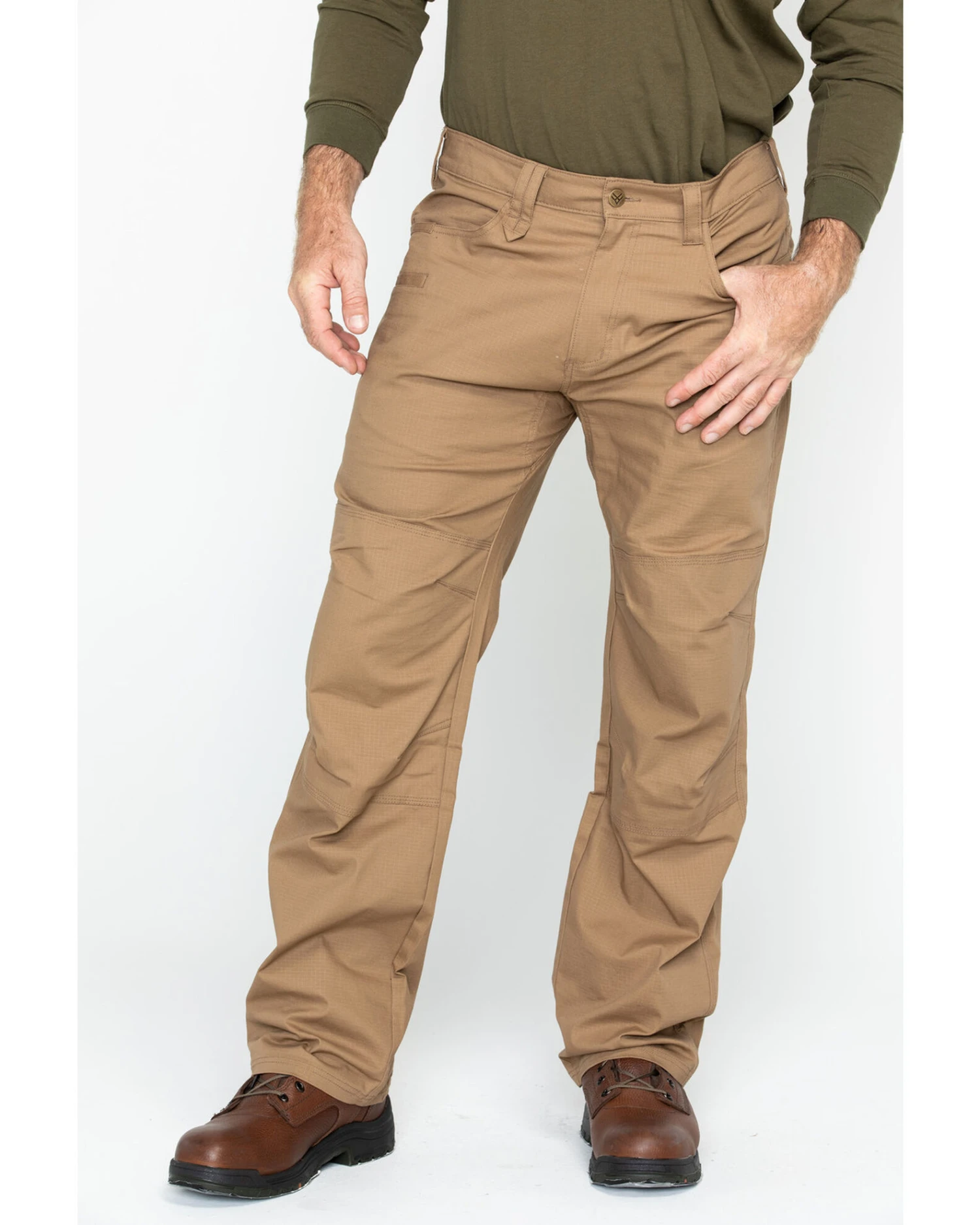 Hawx Men's Brown Stretch Ripstop Utility Work Pants - Big 4 Hawx Men's Brown Stretch Ripstop Utility Work Pants - Big - Image 2