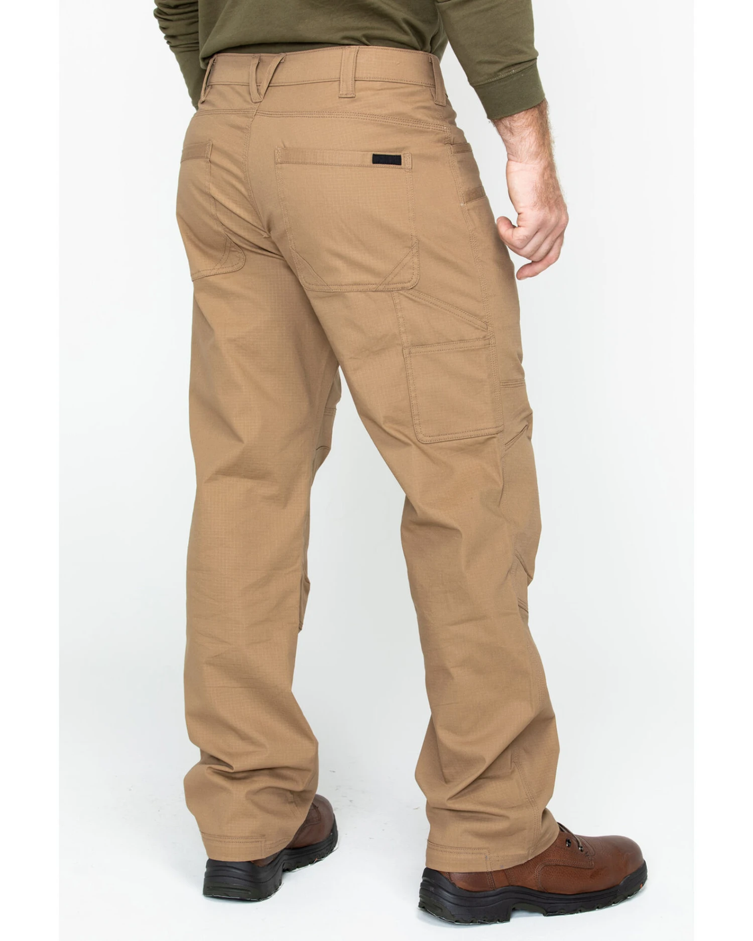 Hawx Men's Brown Stretch Ripstop Utility Work Pants - Big 5 Hawx Men's Brown Stretch Ripstop Utility Work Pants - Big - Image 3