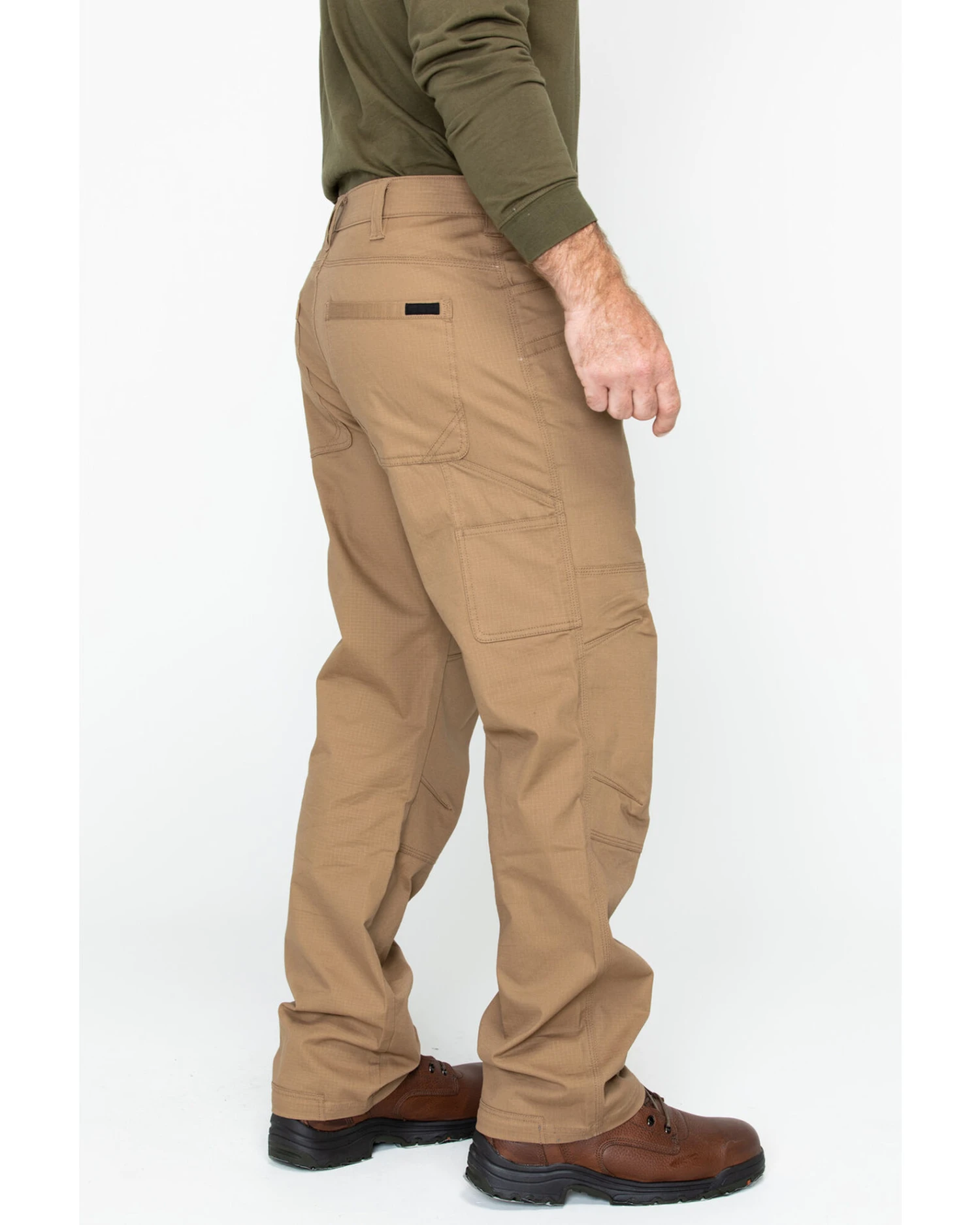 Hawx Men's Brown Stretch Ripstop Utility Work Pants - Big 7 Hawx Men's Brown Stretch Ripstop Utility Work Pants - Big - Image 5