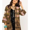 Johnny Was Women's Molly Camo Yuki Trapunto Linen Kimono 2 Johnny Was Women's Molly Camo Yuki Trapunto Linen Kimono -Western Cowboy Equipment Store 2000285855 900 P1
