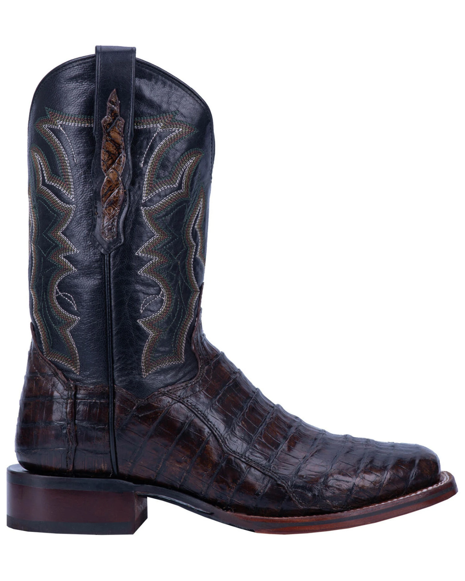 Dan Post Men's Kingsly Caiman Leather Western Boots - Broad Square Toe 6 Dan Post Men's Kingsly Caiman Leather Western Boots - Broad Square Toe - Image 4
