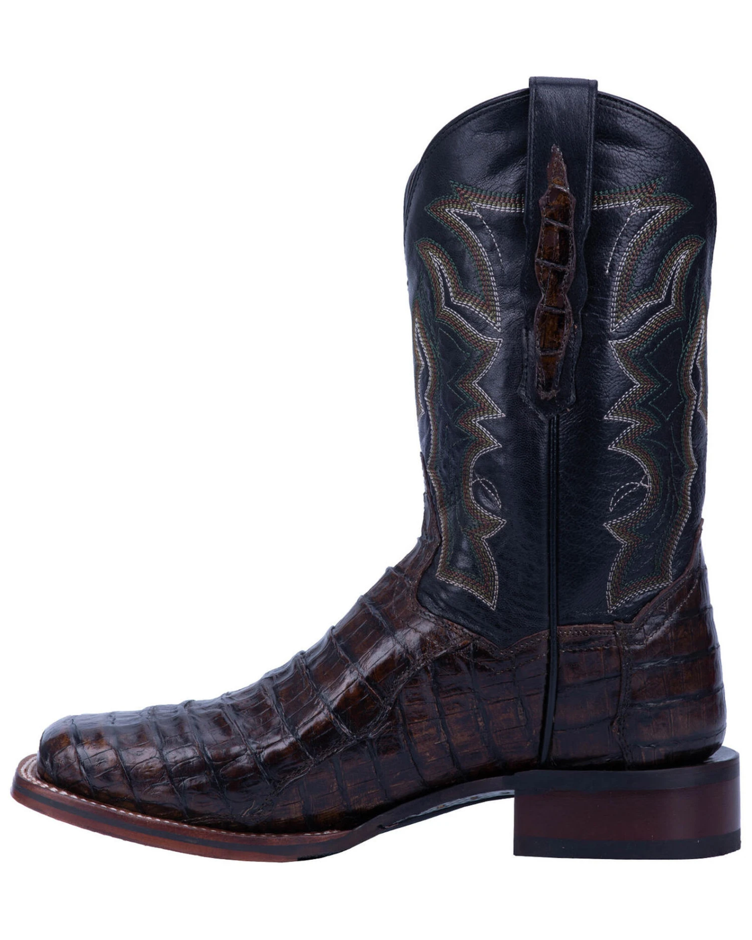 Dan Post Men's Kingsly Caiman Leather Western Boots - Broad Square Toe 7 Dan Post Men's Kingsly Caiman Leather Western Boots - Broad Square Toe - Image 5