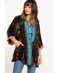 Johnny Was Women's Abril Velvet Reversible Kimono 13 Johnny Was Women's Abril Velvet Reversible Kimono -Western Cowboy Equipment Store 2000287968 900 P1
