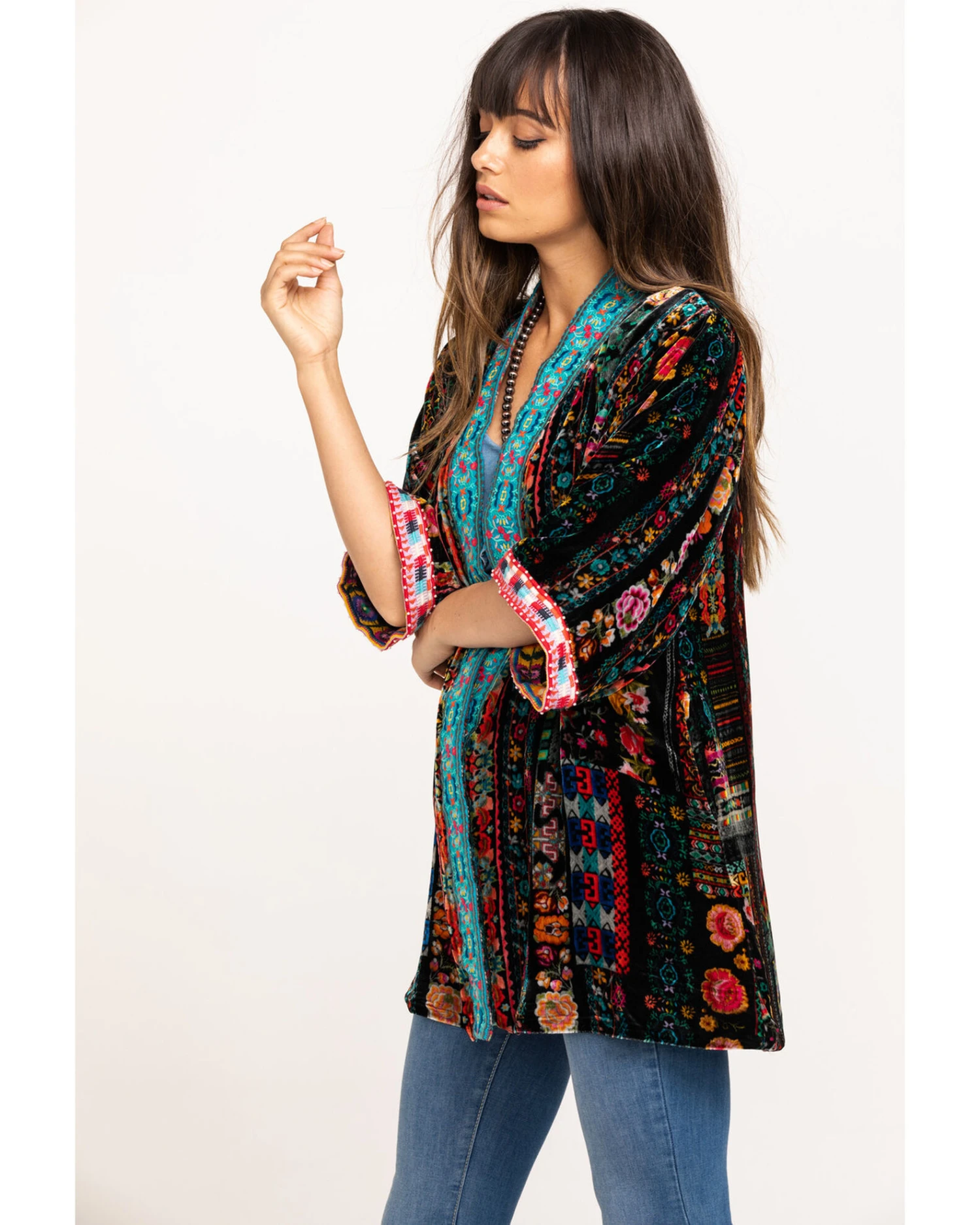 Johnny Was Women's Abril Velvet Reversible Kimono 7 Johnny Was Women's Abril Velvet Reversible Kimono - Image 5