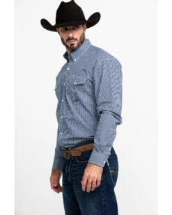 Roper Men's Amarillo Meadow Mini Check Plaid Long Sleeve Western Shirt 9 Roper Men's Amarillo Meadow Mini Check Plaid Long Sleeve Western Shirt -Western Cowboy Equipment Store 2000290745 400 P3