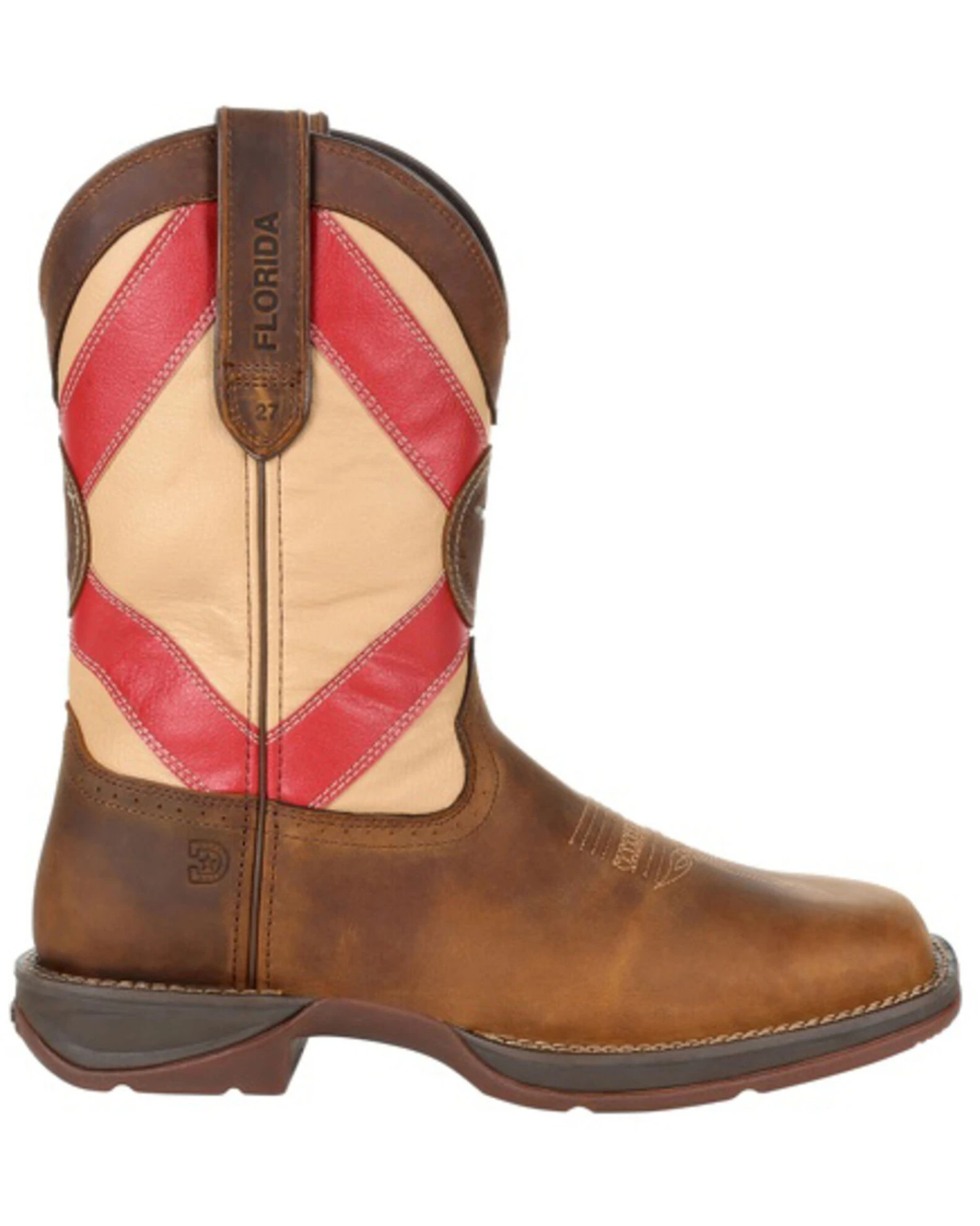 Durango Men's Florida State Flag Western Performance Boots - Square Toe 9 Durango Men's Florida State Flag Western Performance Boots - Square Toe - Image 7