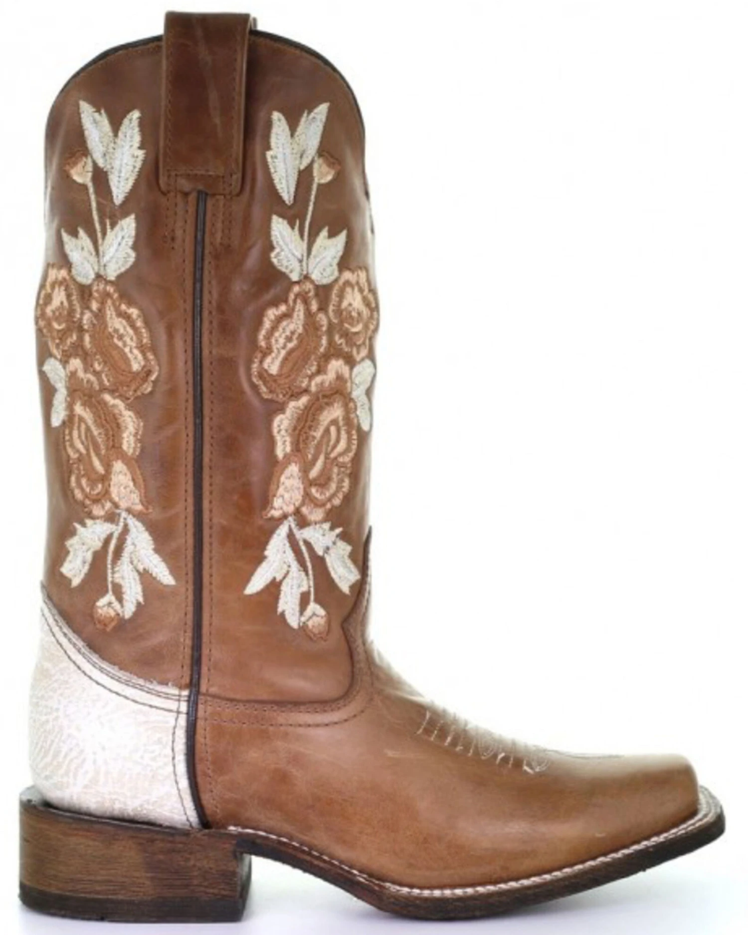 Corral Women's Honey Floral Western Boots - Square Toe 4 Corral Women's Honey Floral Western Boots - Square Toe - Image 2