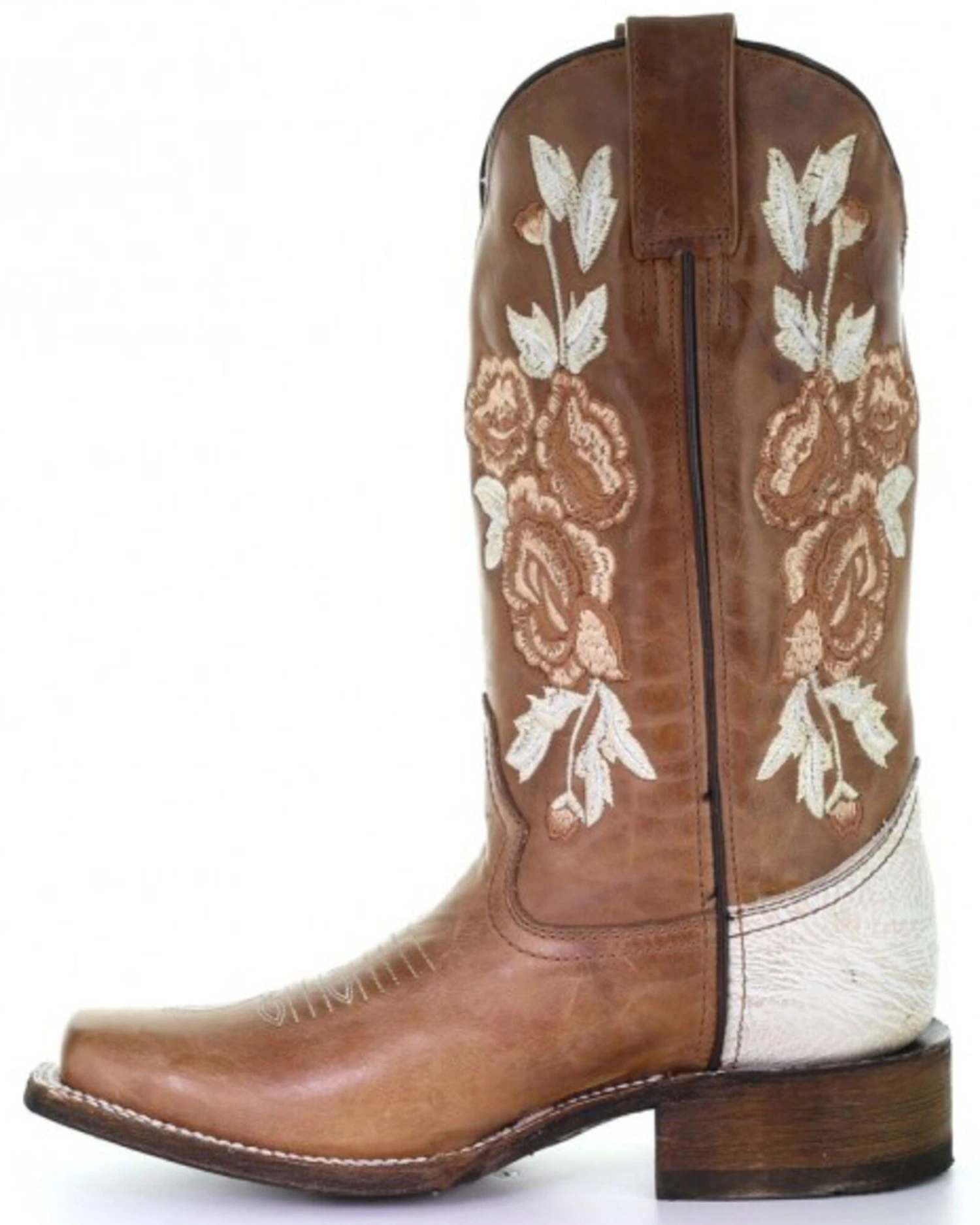 Corral Women's Honey Floral Western Boots - Square Toe 3 Corral Women's Honey Floral Western Boots - Square Toe