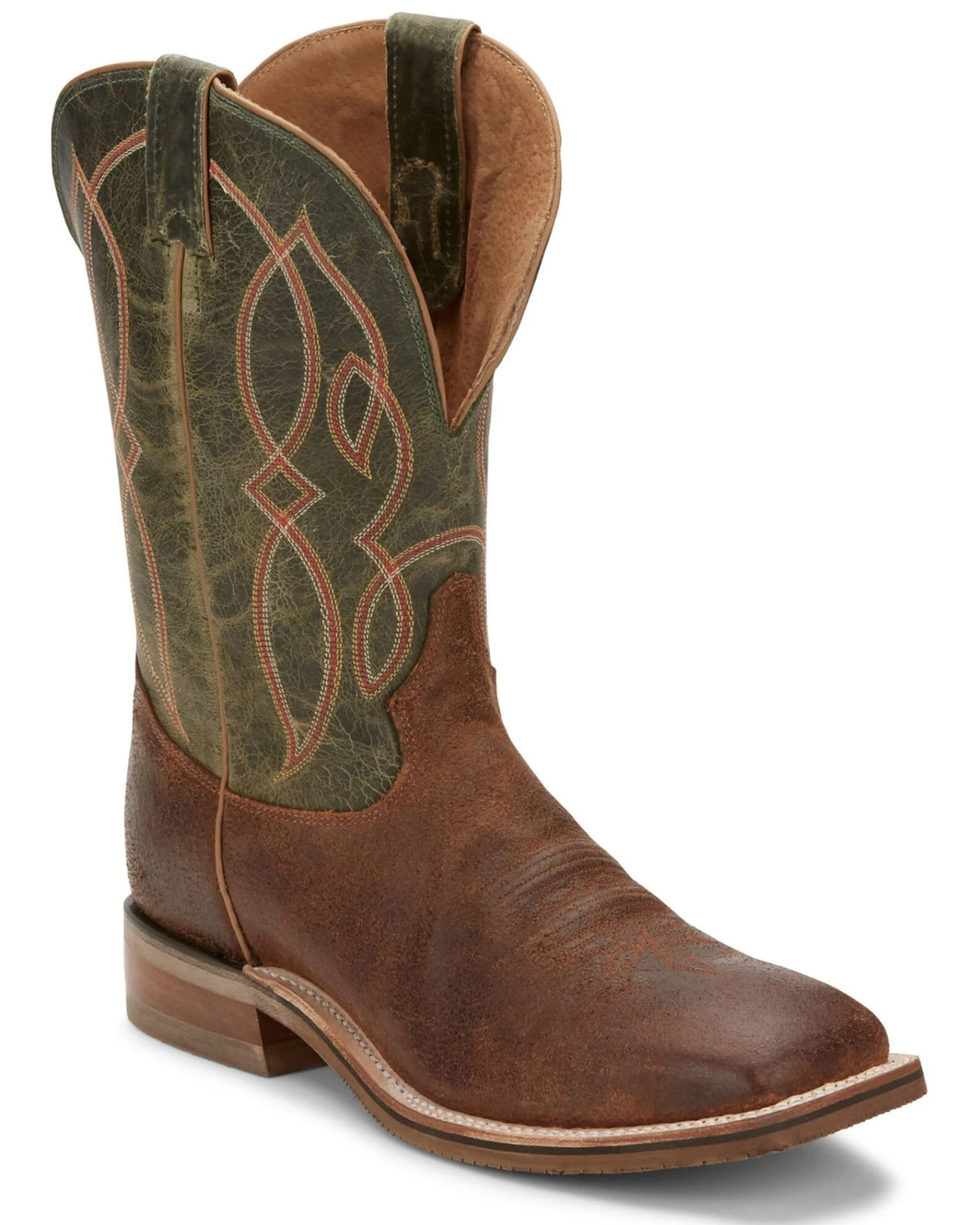 Tony Lama Men's Landgrab Brown Western Boots - Broad Square Toe 5 Tony Lama Men's Landgrab Brown Western Boots - Broad Square Toe - Image 3