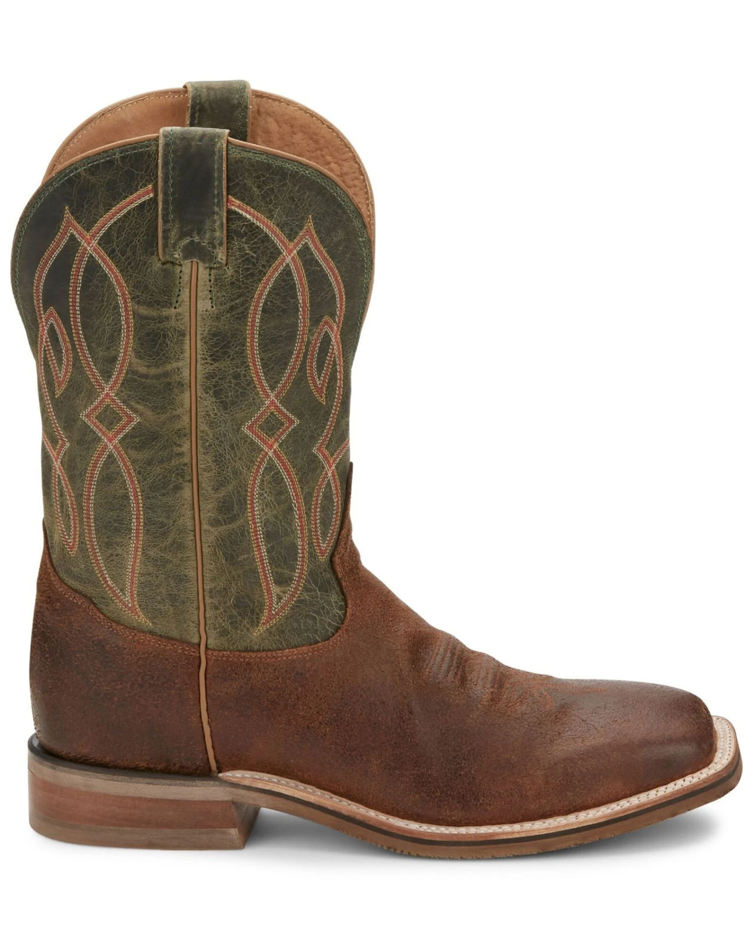 Tony Lama Men's Landgrab Brown Western Boots - Broad Square Toe 9 Tony Lama Men's Landgrab Brown Western Boots - Broad Square Toe - Image 7
