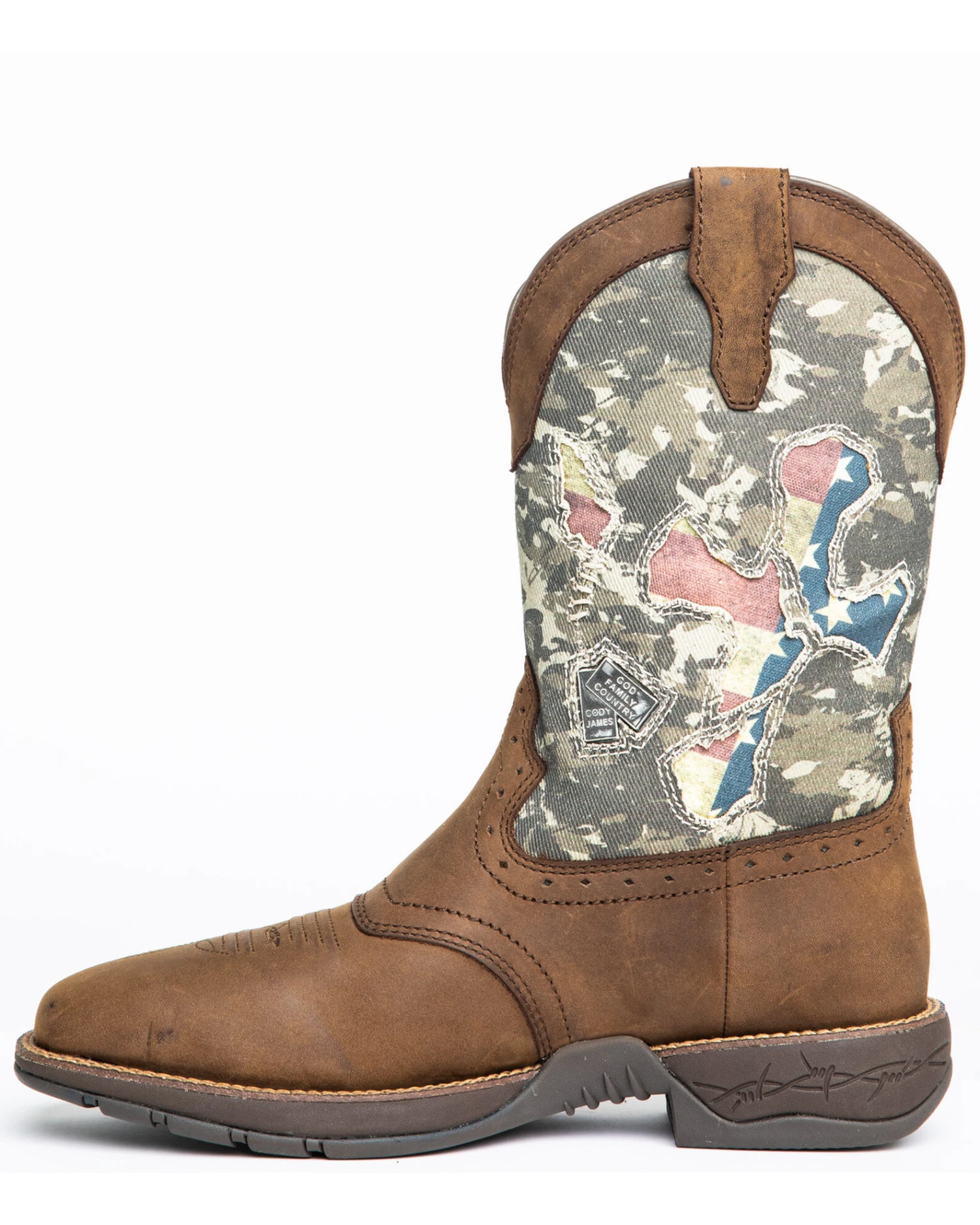 Brothers & Sons Men's Tychee Camo Flag Underlay Western Performance Boots - Broad Square Toe 4 Brothers & Sons Men's Tychee Camo Flag Underlay Western Performance Boots - Broad Square Toe - Image 2