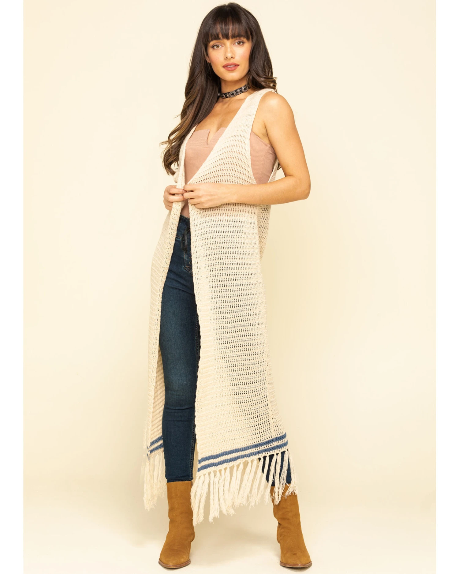 Stetson Women's Crochet Sweater Vest 4 Stetson Women's Crochet Sweater Vest - Image 2