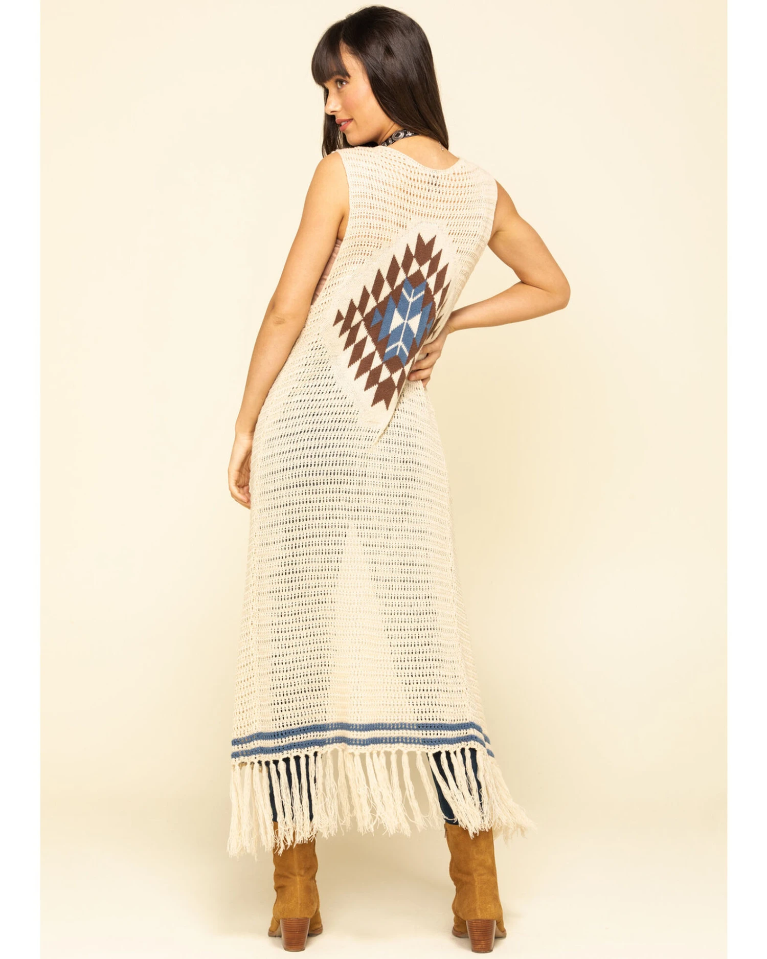 Stetson Women's Crochet Sweater Vest 7 Stetson Women's Crochet Sweater Vest - Image 5