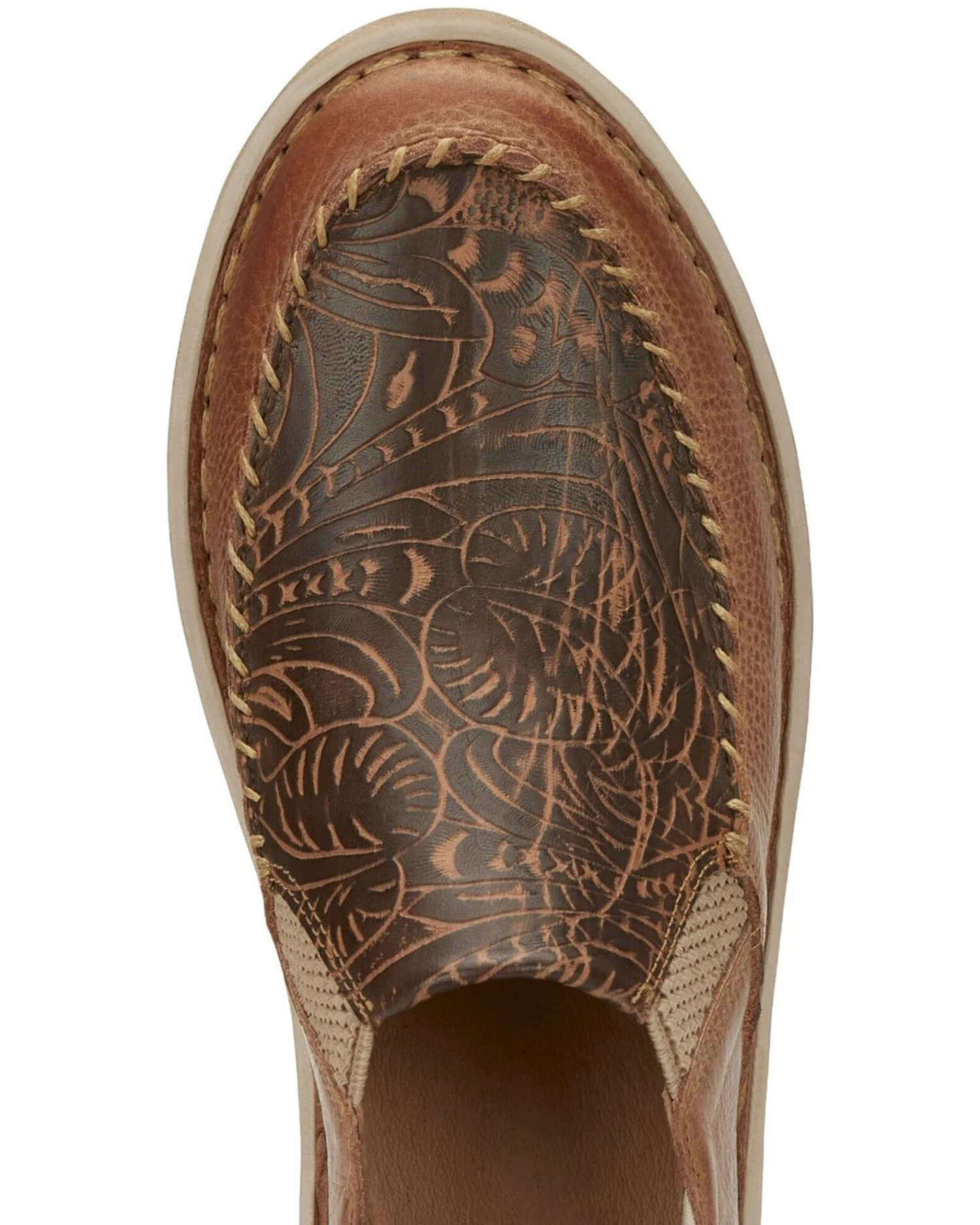 Tony Lama Women's Magdalena Natural Western Boots - Moc Toe 8 Tony Lama Women's Magdalena Natural Western Boots - Moc Toe - Image 6