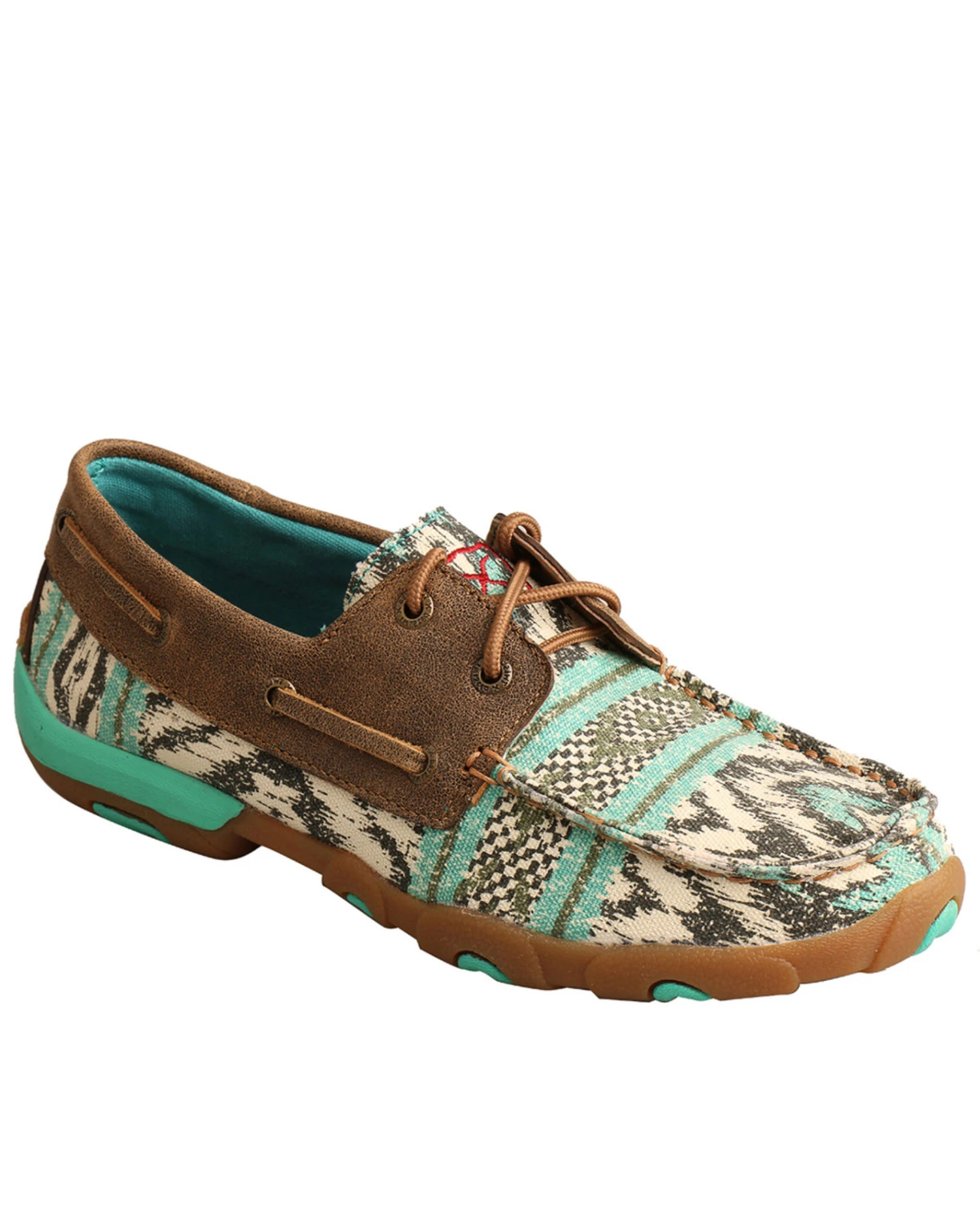 Twisted X Women's Canvas Boat Shoes - Moc Toe 4 Twisted X Women's Canvas Boat Shoes - Moc Toe - Image 2